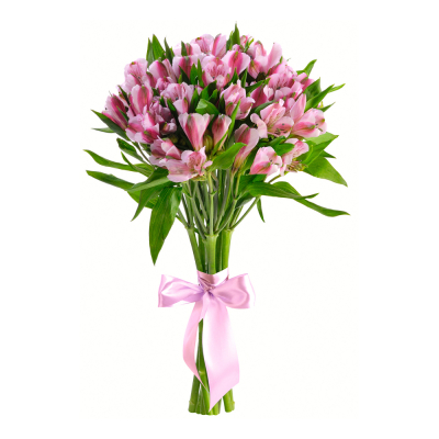 Букет «Хорошее настроение» из розовых альстромерий – солнечный подарок Дзержинский Московская область