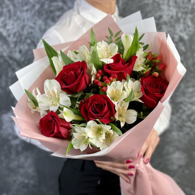 Букет «Нуар» – контраст страсти и нежности Дзержинский Московская область